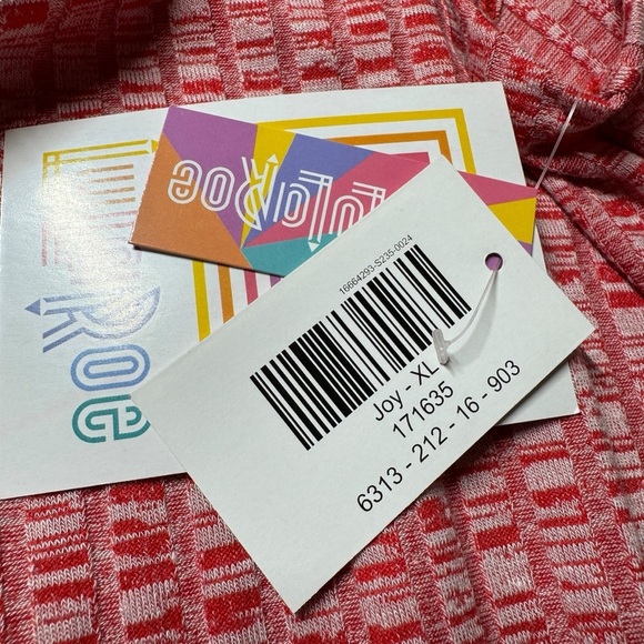 NWT Lularoe Joy Red Ribbed Knit Sleeveless Longline Duster Cardigan vest wmns XL - Picture 8 of 11